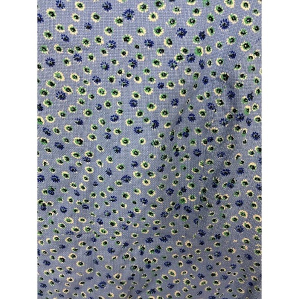 J.Crew‎ Blue Floral Scalloped Shift Dress Sleeveless Daisy Print Size 12 - Picture 6 of 8